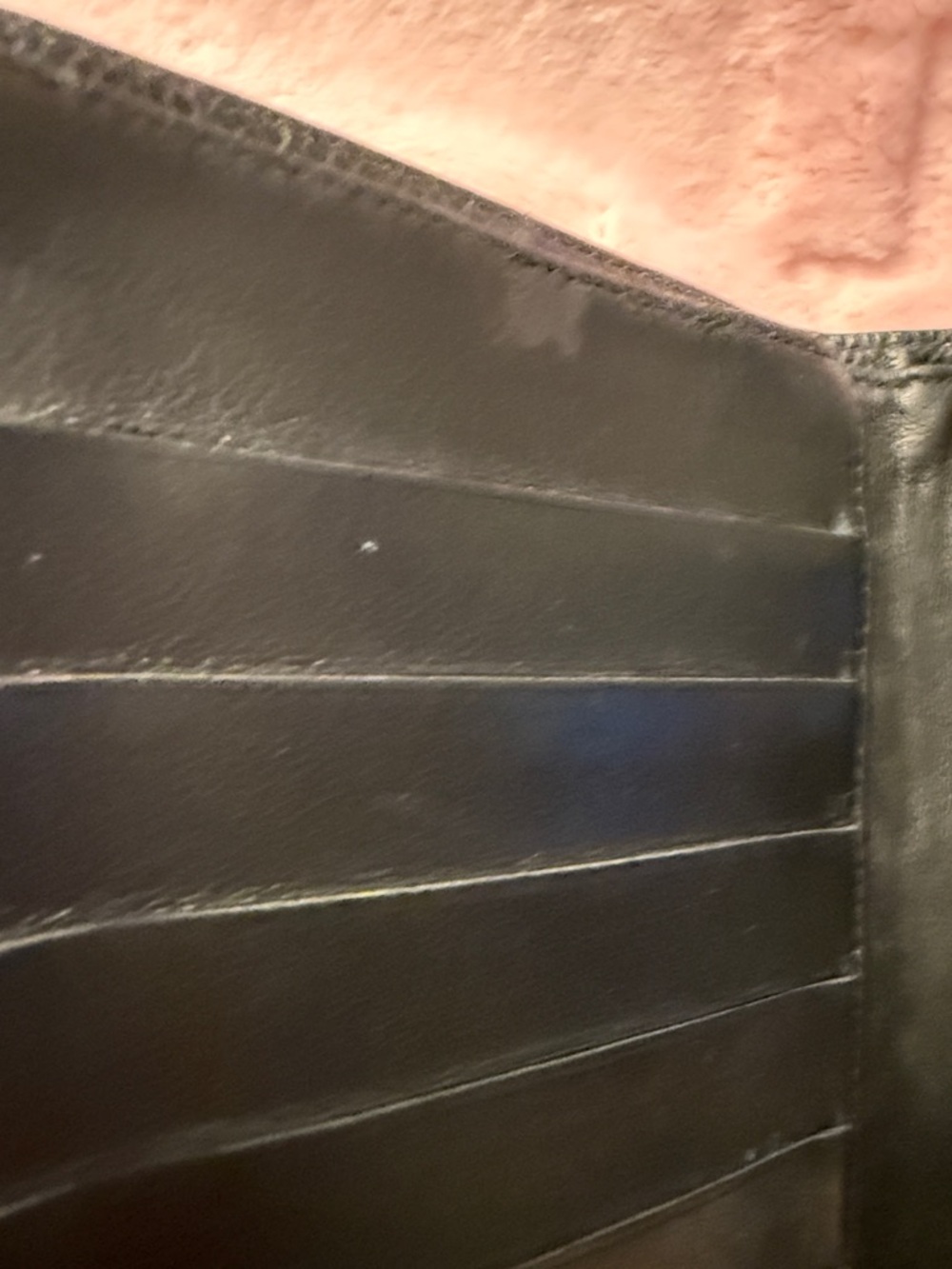 Authenticated CHANEL Black Caviar Leather Long Card Holder with Embossed CC - Picture 5 of 12